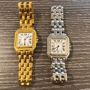 Two Panthere Inspired Bracelet-Style Watches